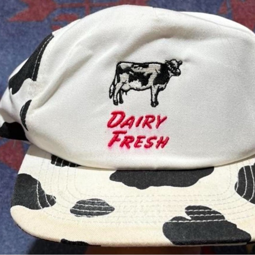 ISO DAIRY FRESH COW PRINT HAT